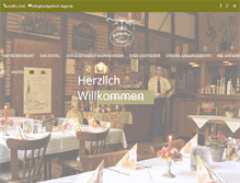Tablet Screenshot of landgasthof-rieger.de